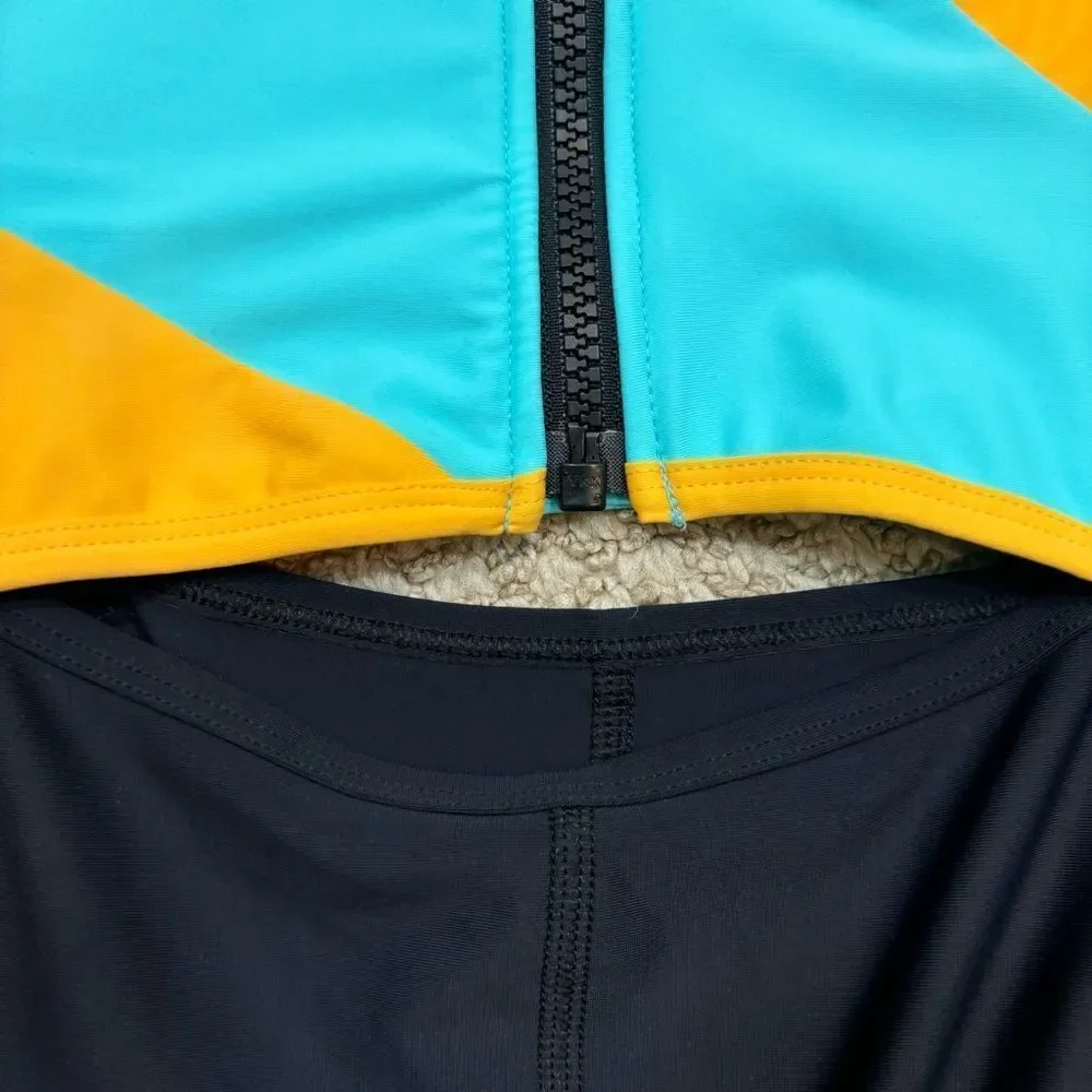 Ladies Outdoor Voices Color Block SplashKnit 6”‎ Bodysuit Size Small